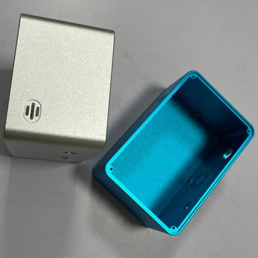 CNC machined aluminum housing made from AL6061-T6