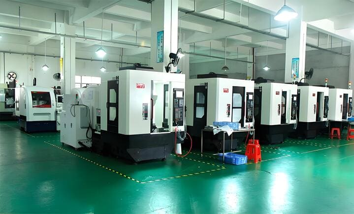 LOM Metal Machining workshop -- CNC machining floor with 600+ production units in the Greater Bay Area facility
