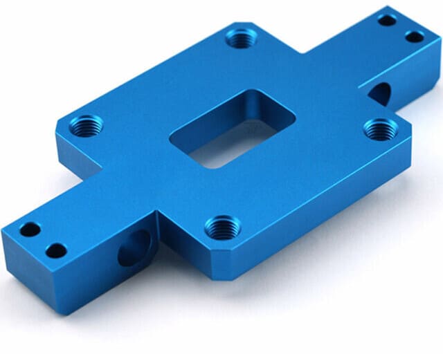 Anodized aluminum mounting plate