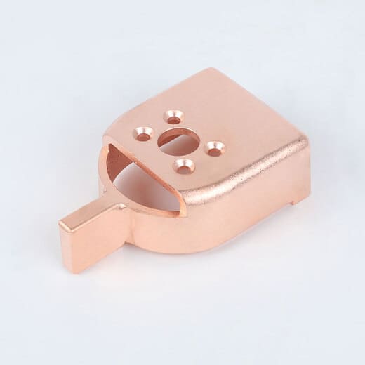 CNC machined copper terminal made from C110 Copper