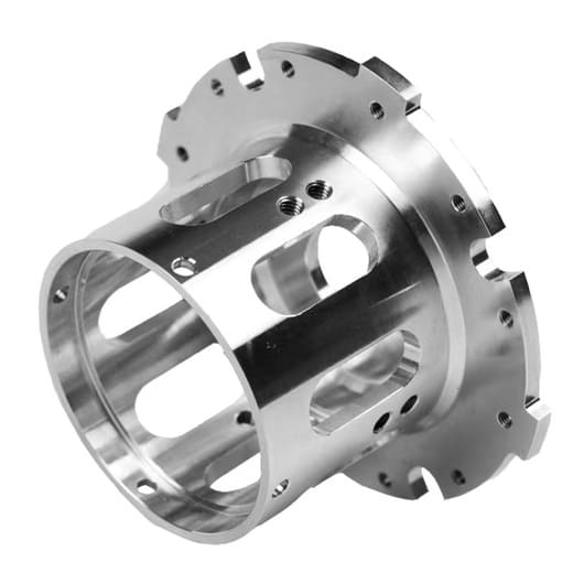 CNC machined titanium components made from Ti-6Al-4V