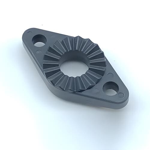 Black ABS CNC machined plastic part