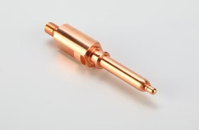 Copper turned contact pin
