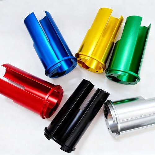 CNC machined aluminum material sample