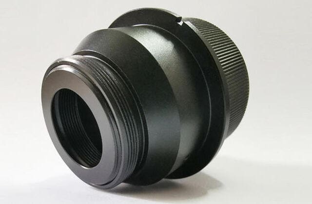 Black anodized adapter ring