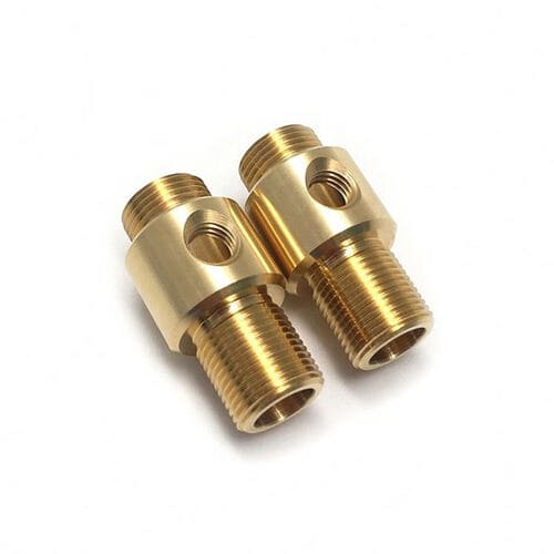 CNC machined brass material sample