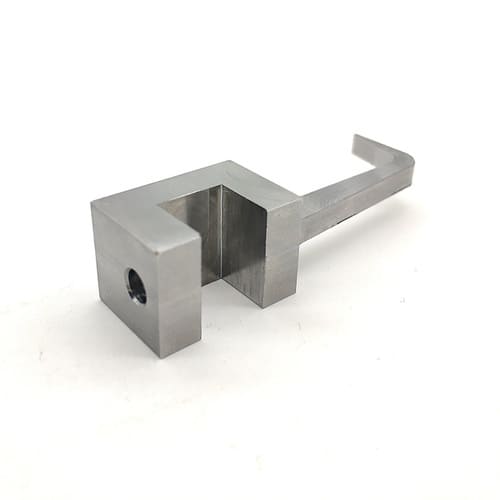 CNC machined steel and alloy material sample