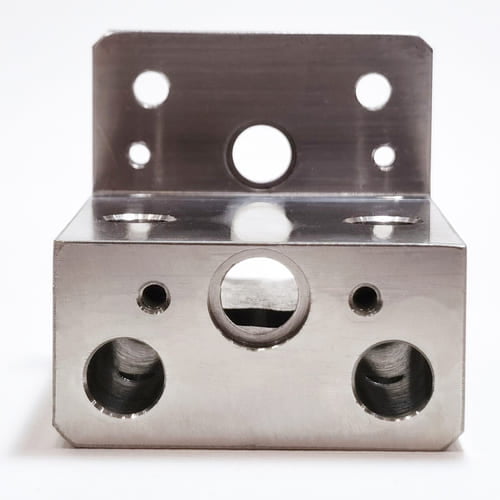 CNC machined cupronickel material sample